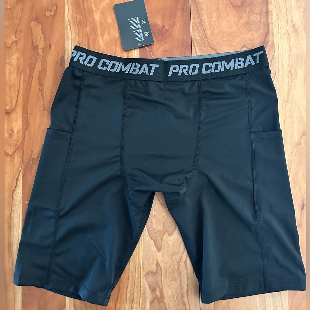 Black and Gray Athletic Shorts